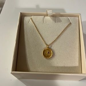 Mandala Zodiac Aquarius Amethyst Necklace